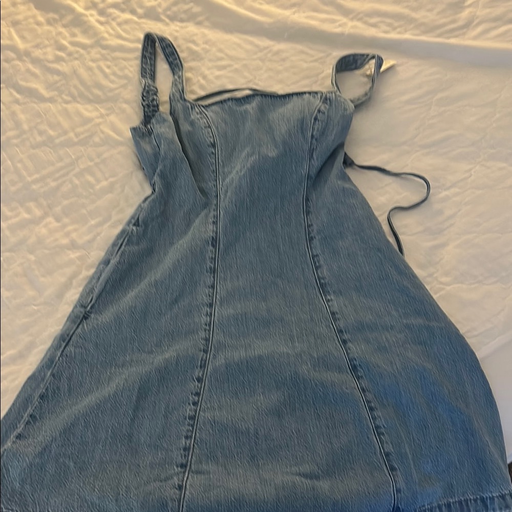 Hollister Blue Denim Dress